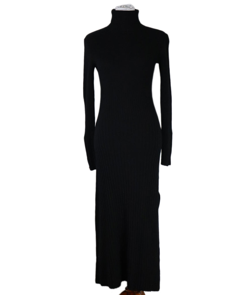 A.L.C. Black Knit Long Dress 