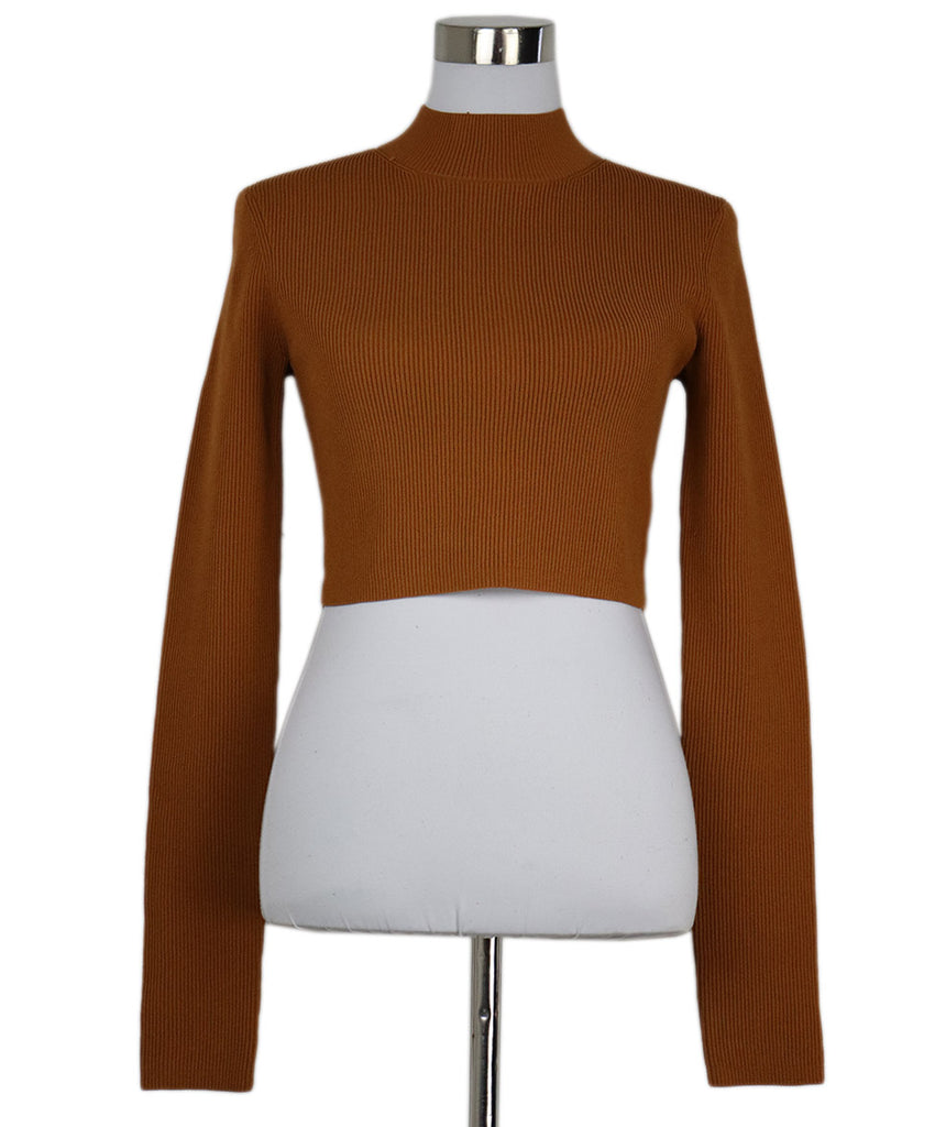 A.L.C. Orange Tan Viscose Polyester Sweater 