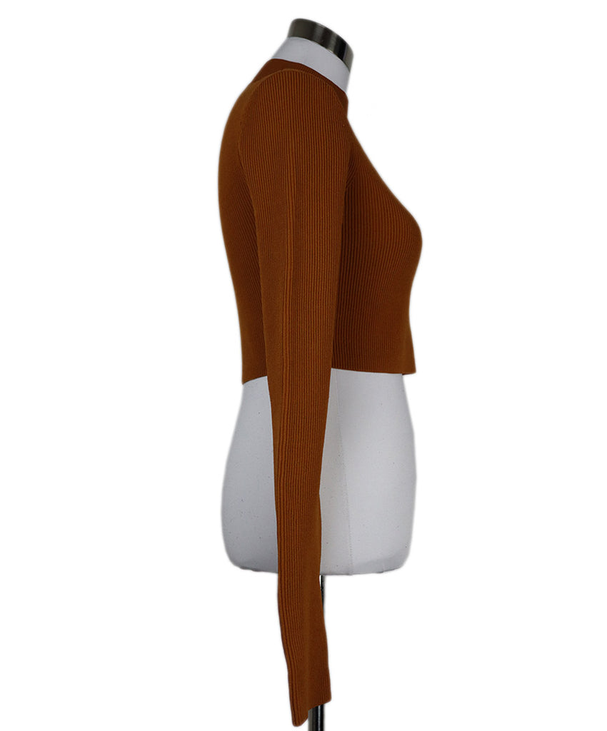 A.L.C. Orange Tan Viscose Polyester Sweater 1