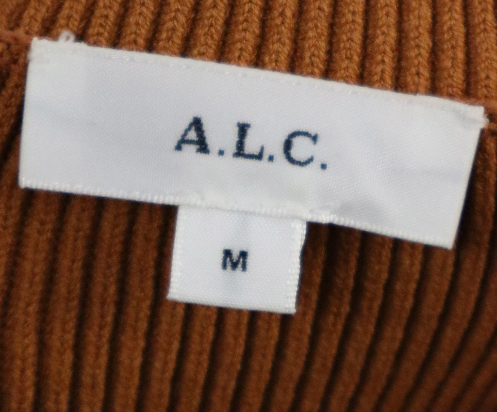 A.L.C. Orange Tan Viscose Polyester Sweater 3