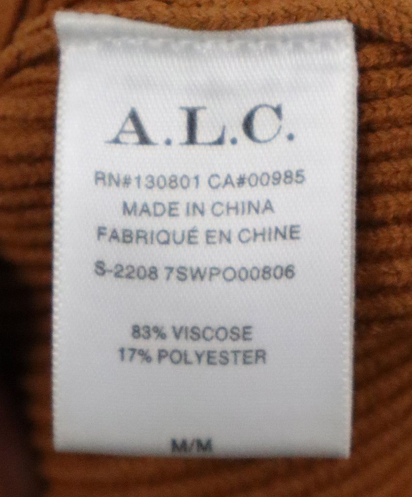 A.L.C. Orange Tan Viscose Polyester Sweater 4