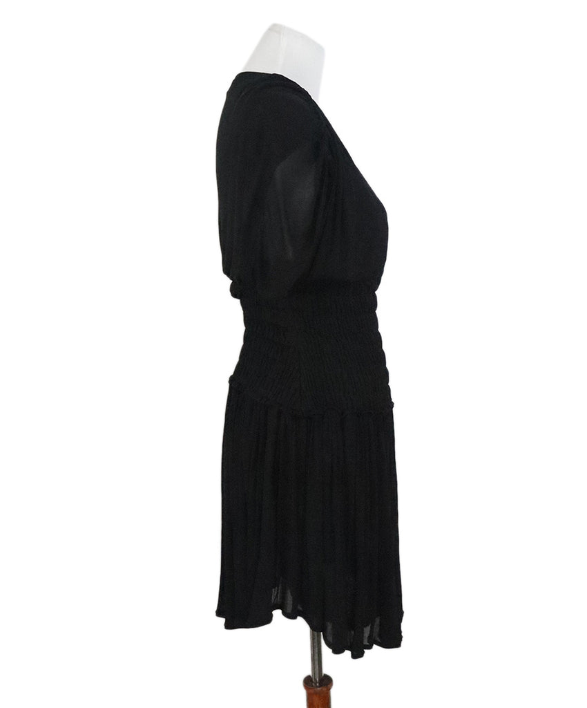A.L.C. Black Gathered Dress 1