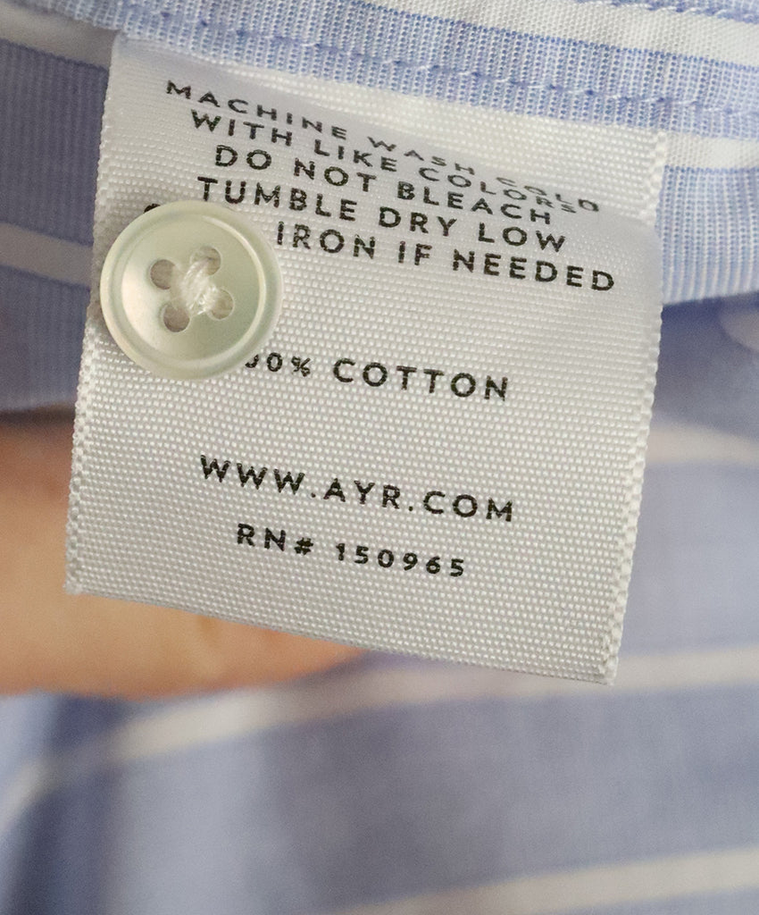 AYR Blue & White Striped Cotton Top 4
