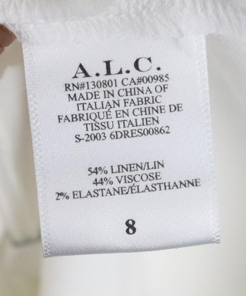 A.L.C. White Linen Dress sz 8 - Michael's Consignment NYC