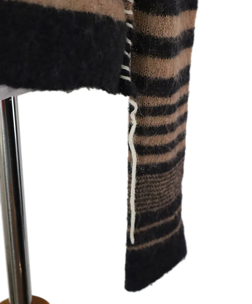 Acne Studios Grey & Tan Striped Sweater sz 4 - Michael's Consignment NYC