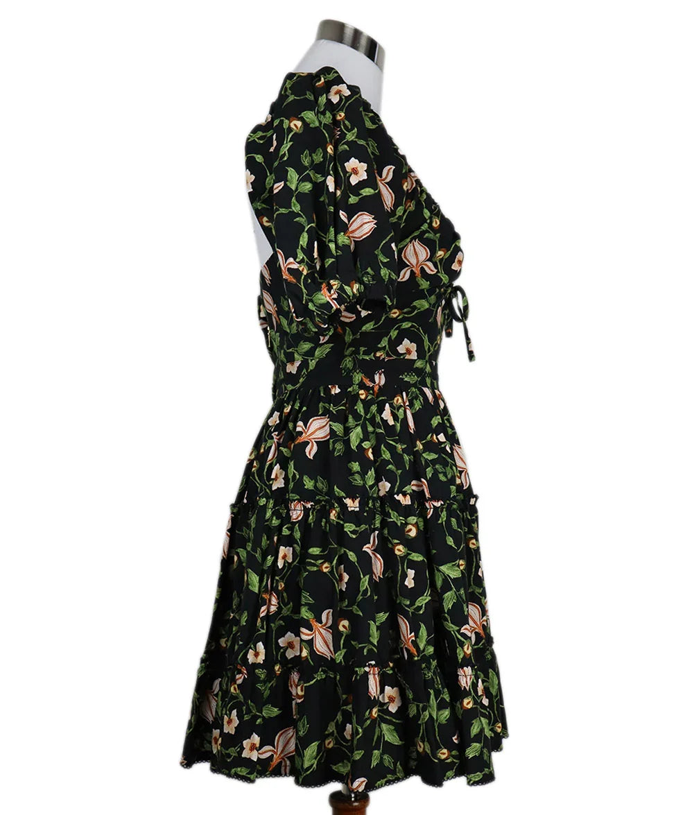 Agua Bendita Black & Multi Floral Print Dress sz 2 l Michael's Luxury Consignment Michael's Consignment NYC Agua Bendita Black & Multi Floral Print Dress sz 2 l Michael's Luxury Consignment Michael's Consignment NYC