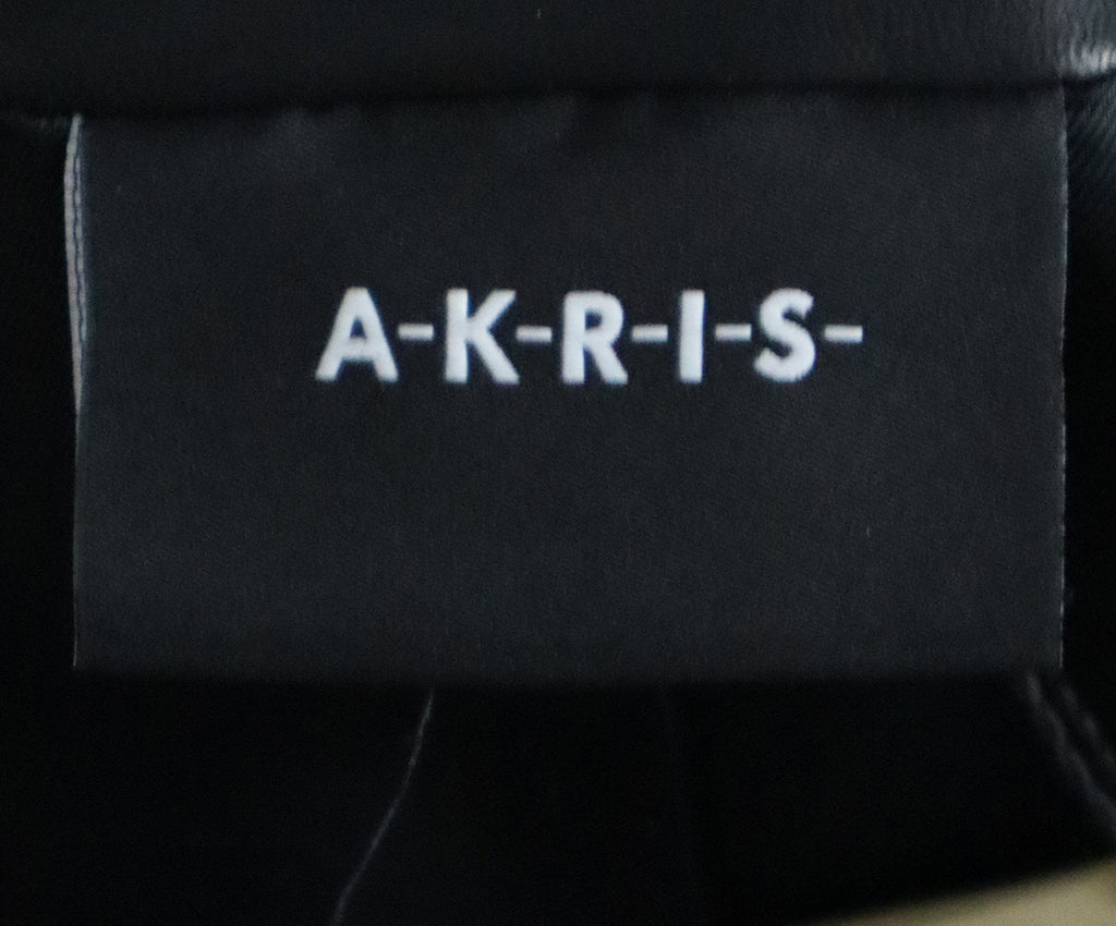 Akris Cropped Black Leather Jacket 3