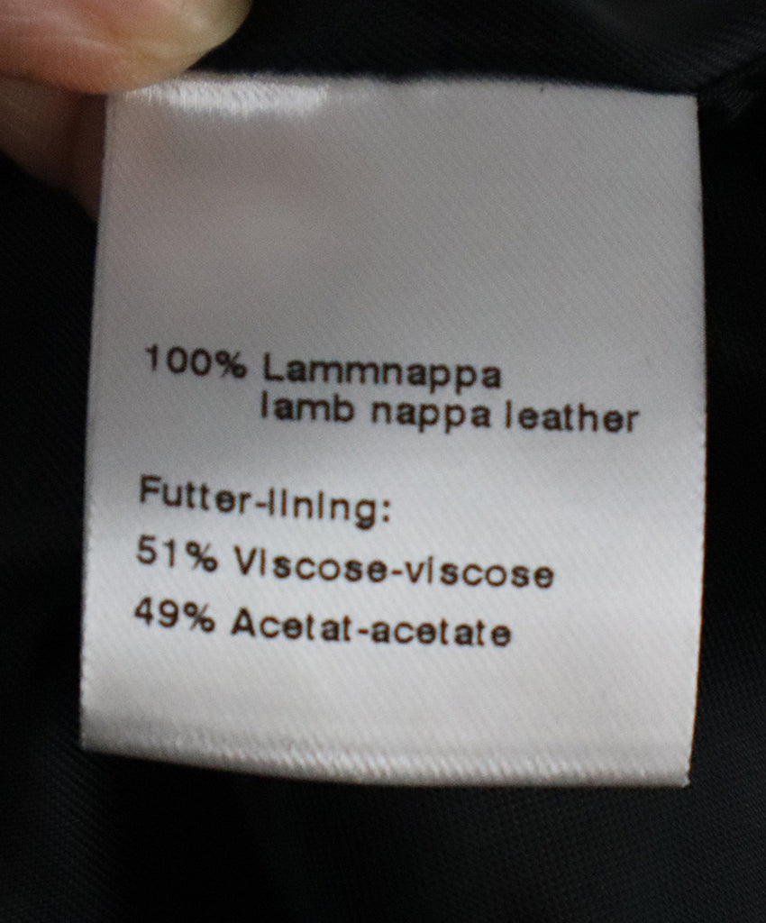 Akris Cropped Black Leather Jacket 4