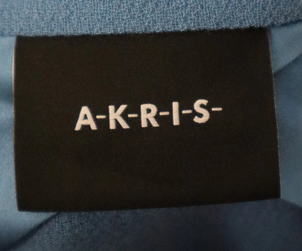 Akris Blue Wool Dress w/ Jacket sz 8 - Michael's Consignment NYC