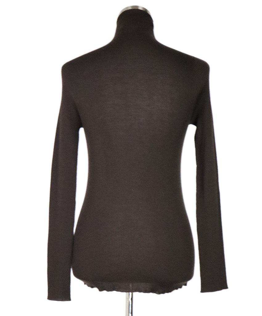 Akris Brown Cotton Turtleneck Sweater 2