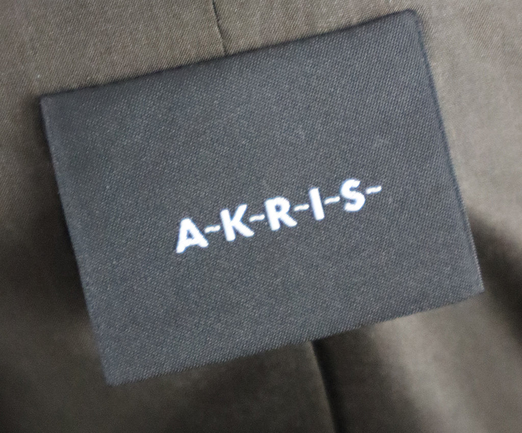 Akris Brown Perforated Leather Blazer 3