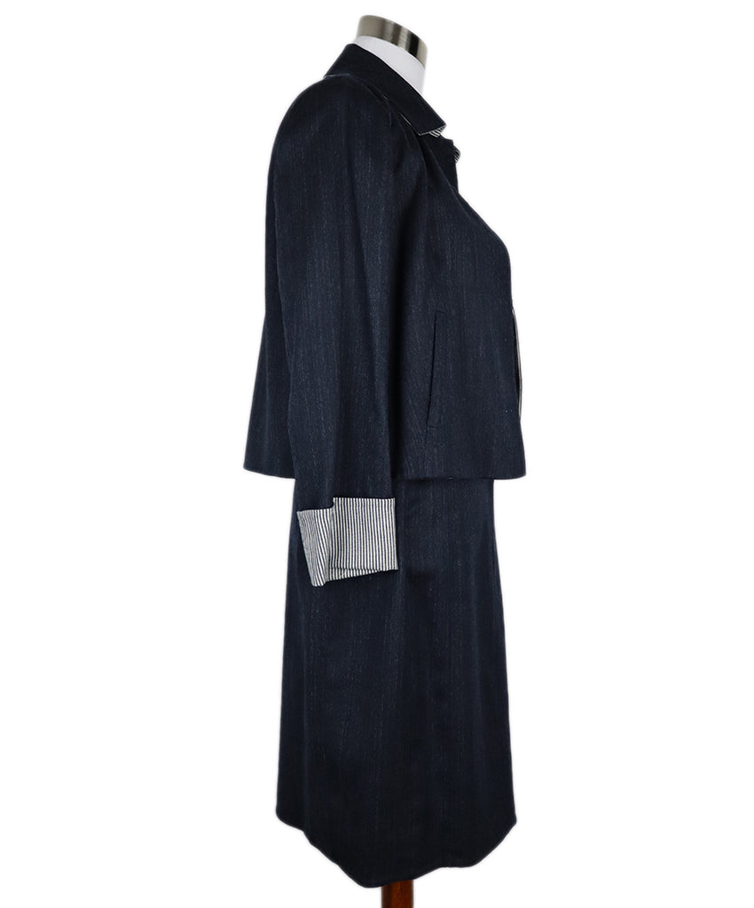 Akris Denim Striped Dress Set 2