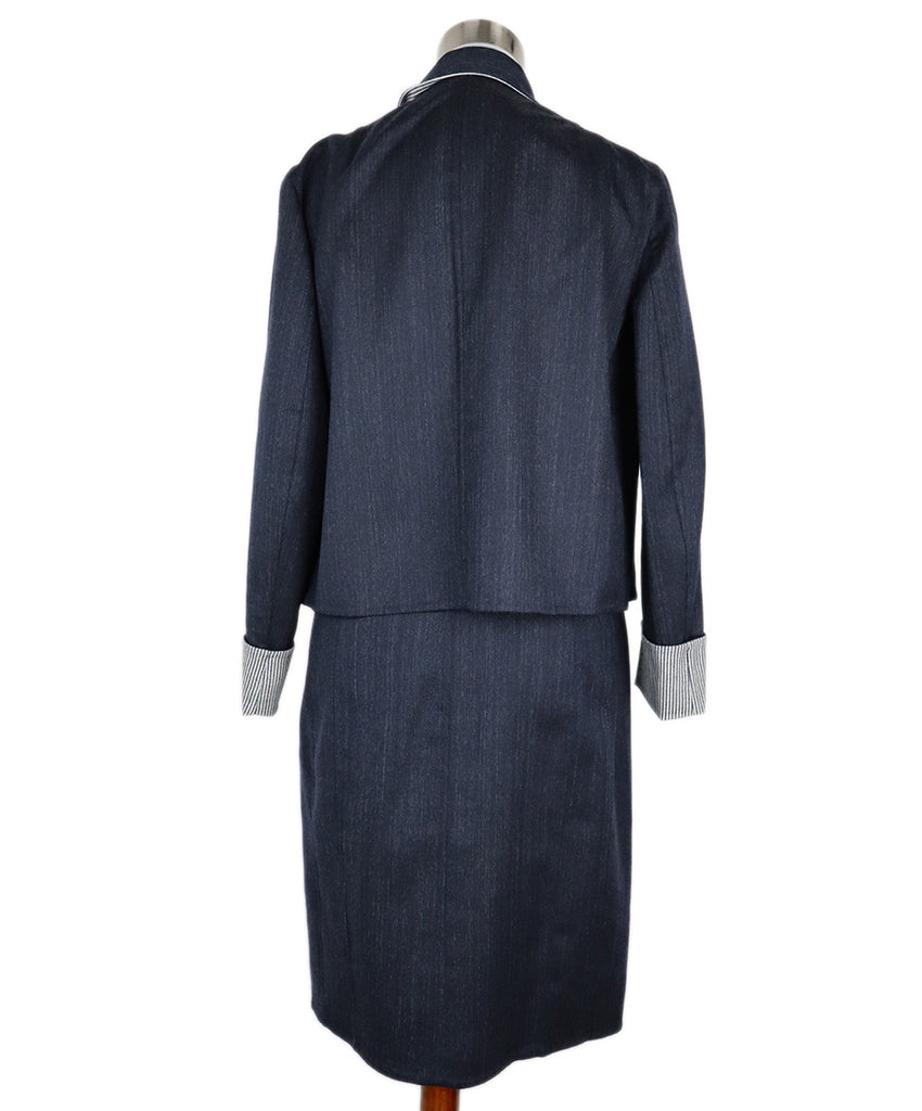 Akris Denim Striped Dress Set 3