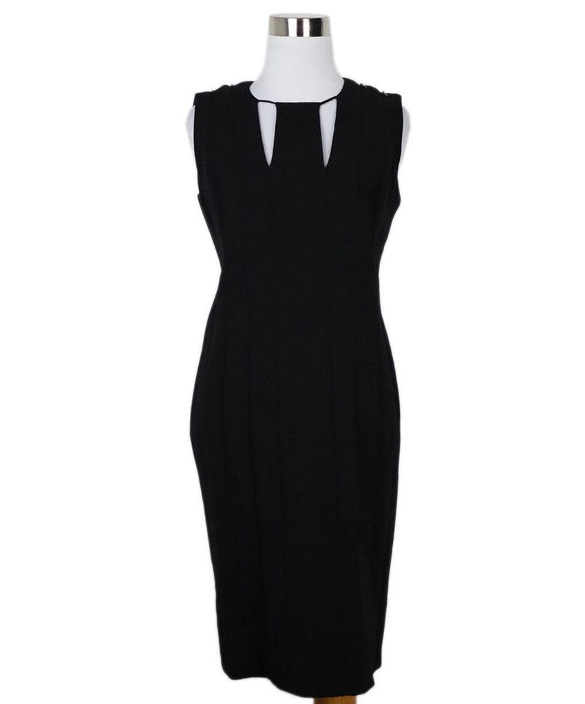 Akris Black Wool & Silk Zipper Dress sz 8 - Michael's Consignment NYC