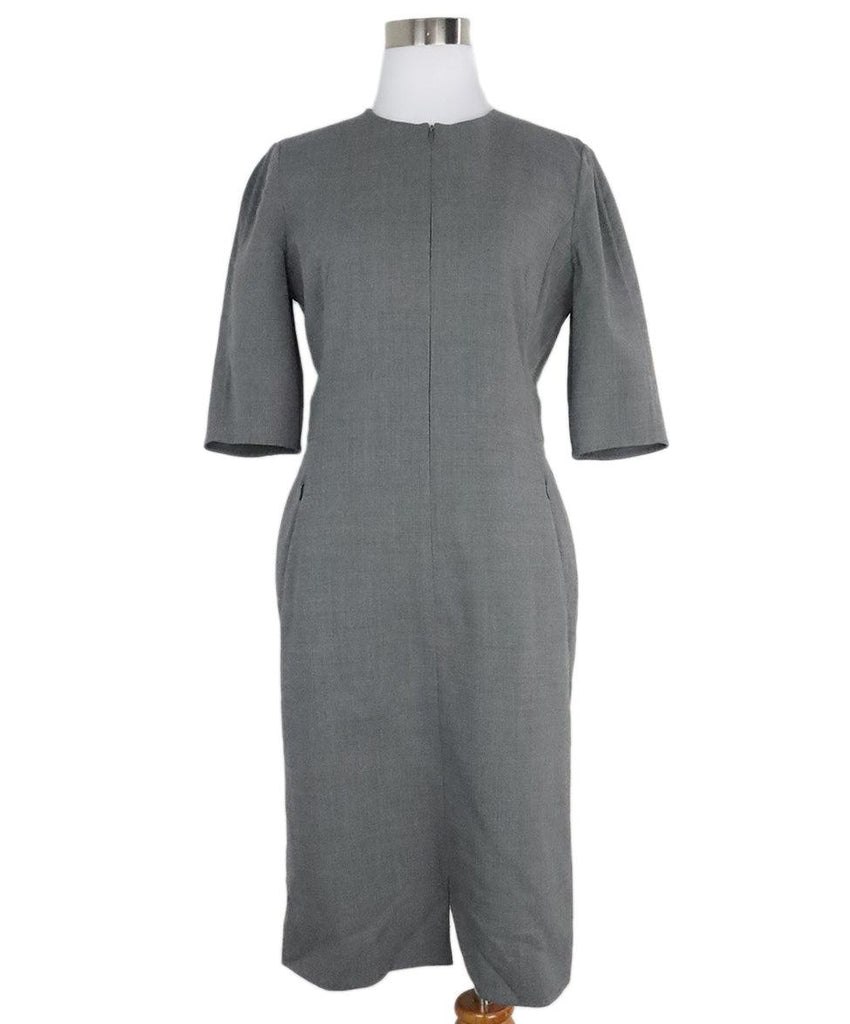 Akris Grey Wool Dress sz 6 - Michael's Consignment NYC