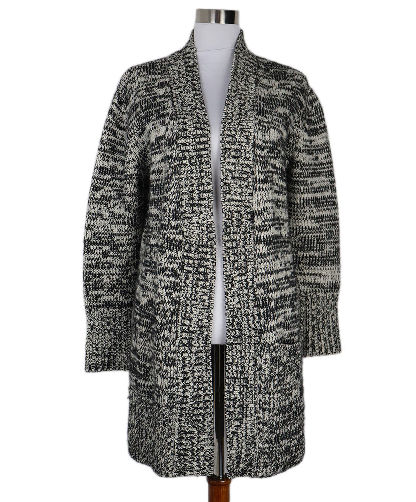 Akris Punto B&W Wool Cardigan 