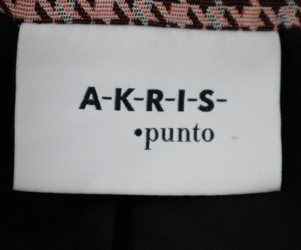 Akris Punto Brown & Pink Herringbone Blazer 3