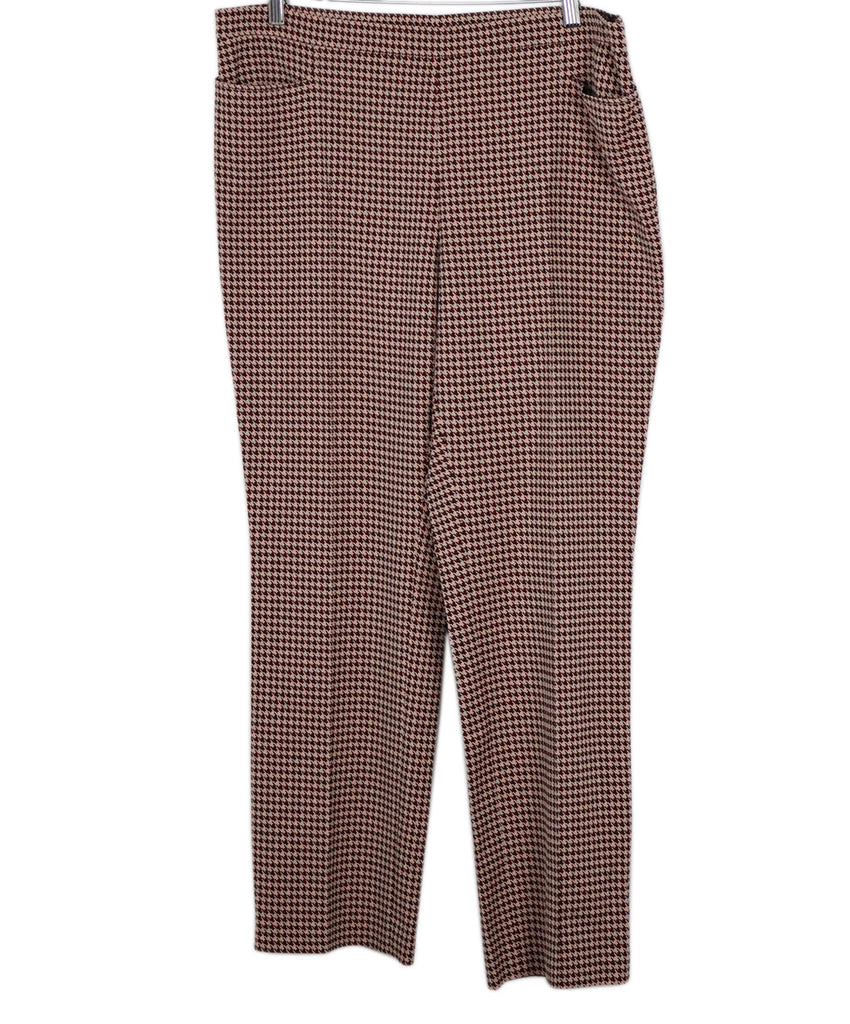 Akris Punto Brown & Pink Herringbone Pants 