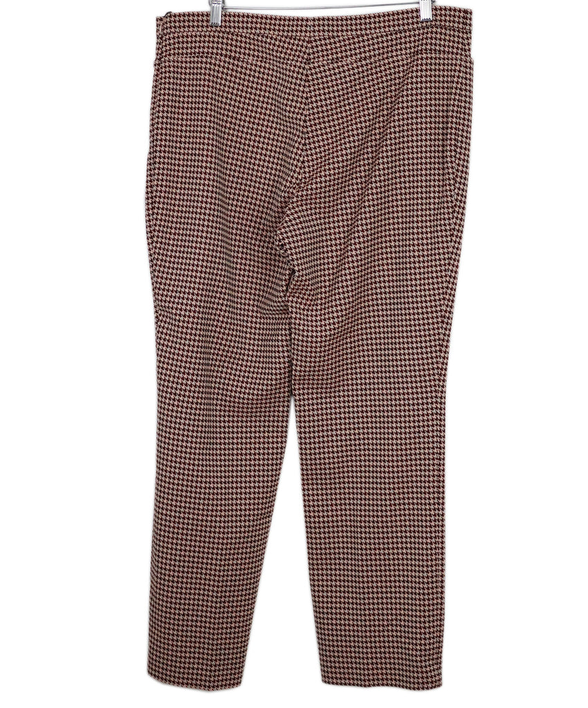 Akris Punto Brown & Pink Herringbone Pants 1