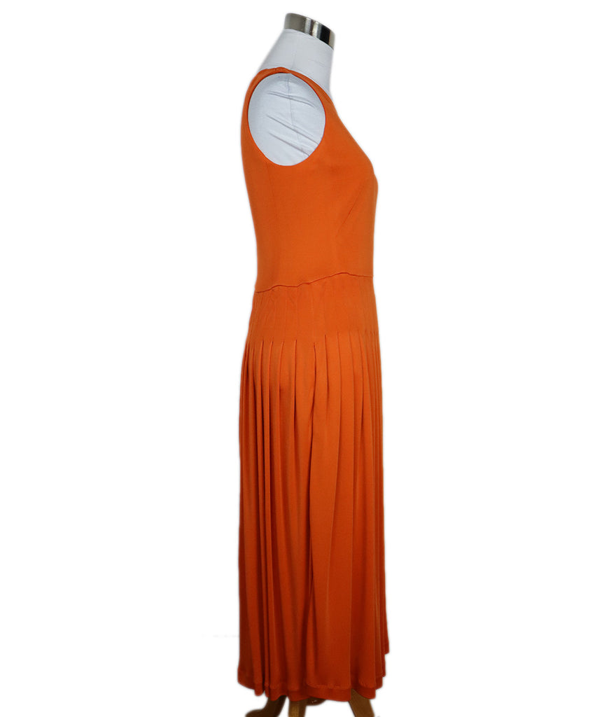 Akris Punto Orange Pleated Dress sz 4 - Michael's Consignment NYC