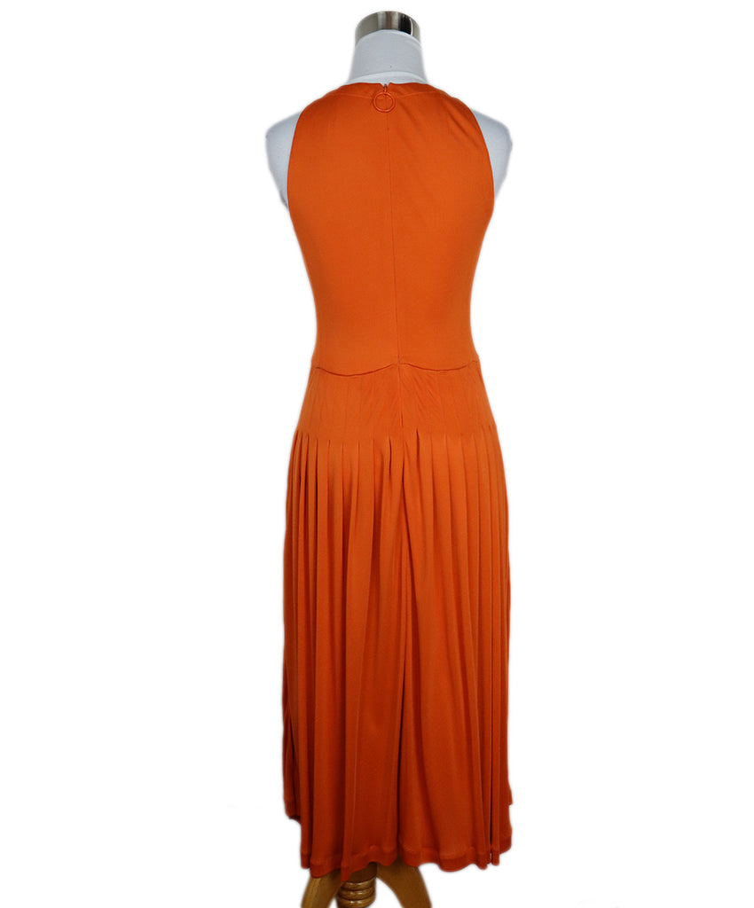 Akris Punto Orange Pleated Dress sz 4 - Michael's Consignment NYC