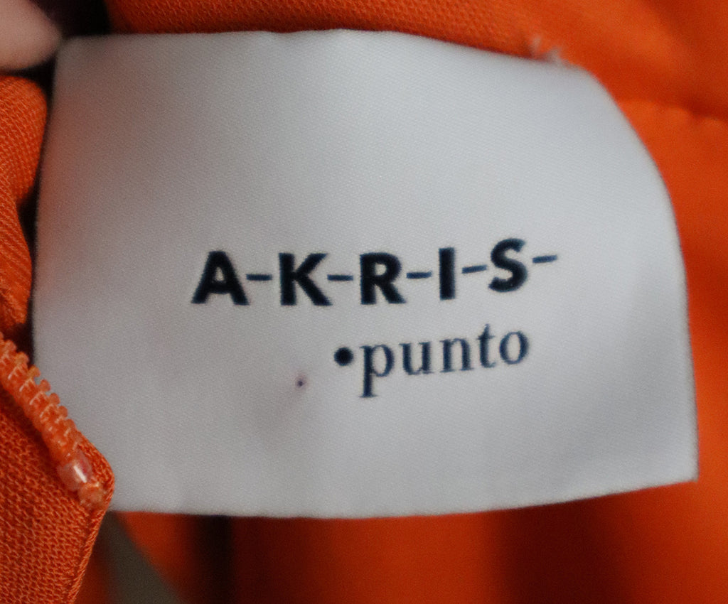 Akris Punto Orange Pleated Dress sz 4 - Michael's Consignment NYC