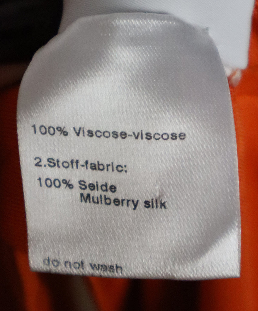 Akris Punto Orange Pleated Dress sz 4 - Michael's Consignment NYC