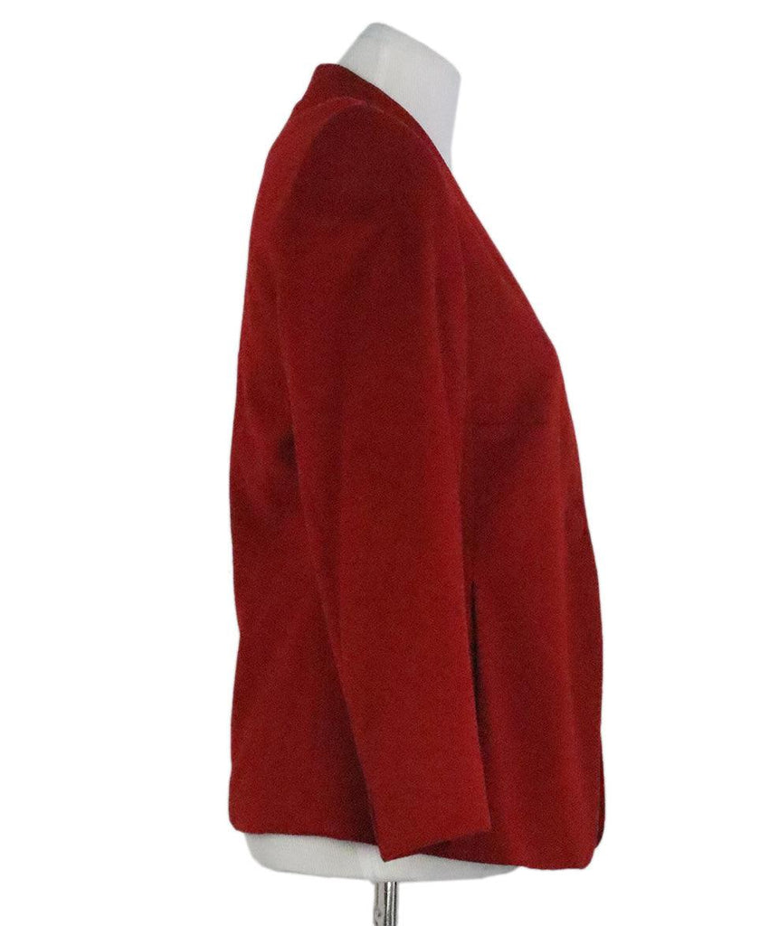 Akris Punto Red Wool Jacket sz 12 - Michael's Consignment NYC