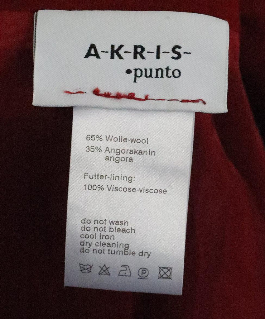 Akris Punto Red Wool Jacket sz 12 - Michael's Consignment NYC
