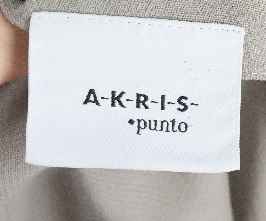 Akris Punto Taupe Wool Dress sz 8 - Michael's Consignment NYC
