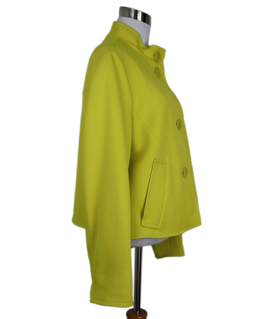 Akris Punto Chartreuse Wool Jacket 1