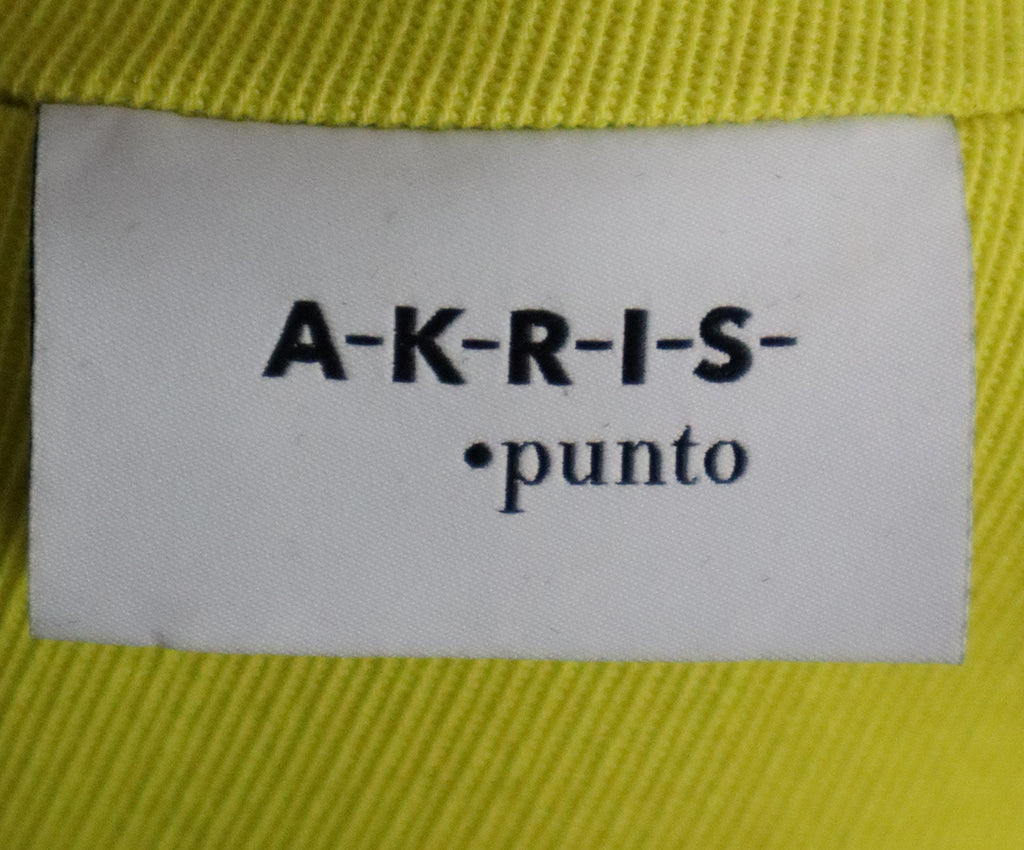 Akris Punto Chartreuse Wool Jacket 3