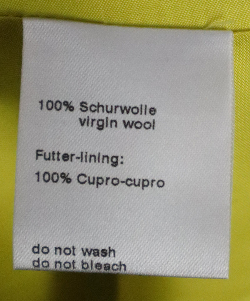 Akris Punto Chartreuse Wool Jacket 4