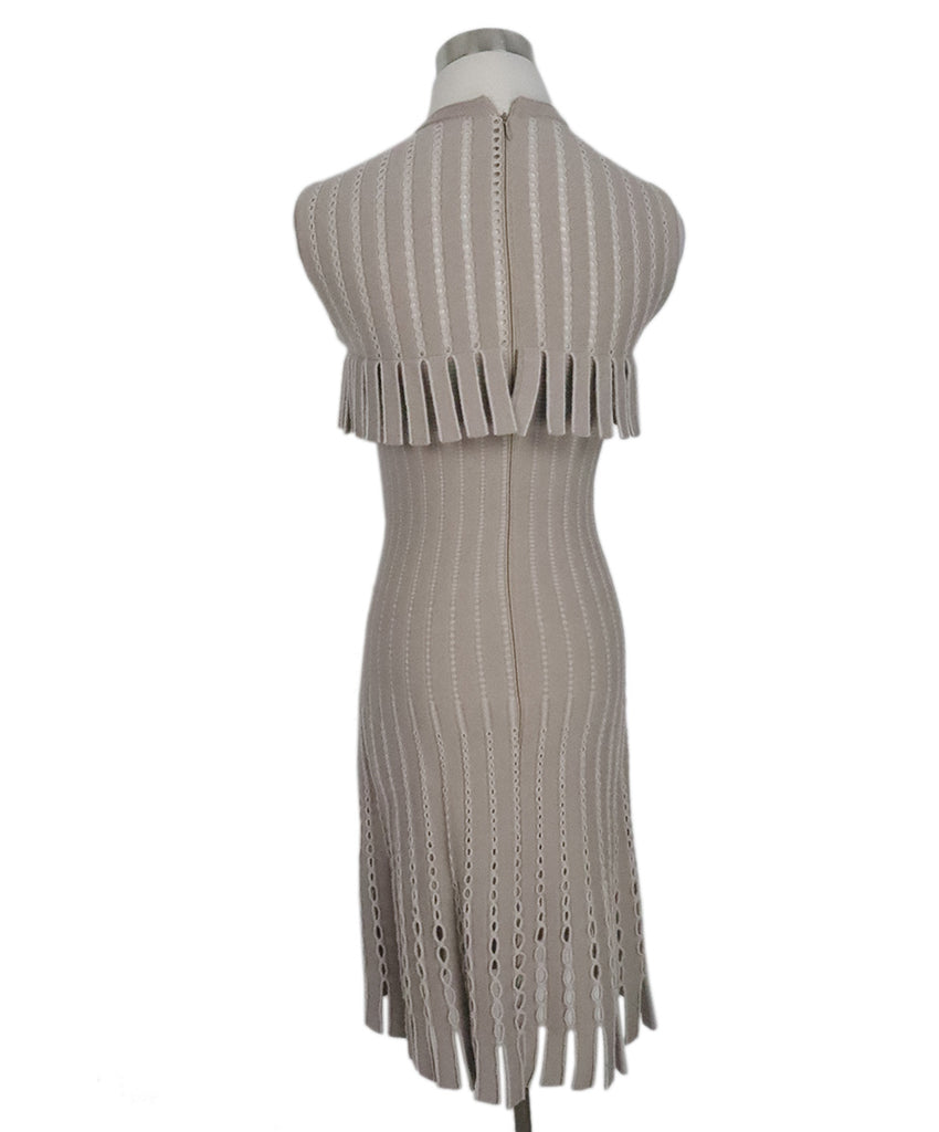 Alaia Cream Wool Fringe Dress 2