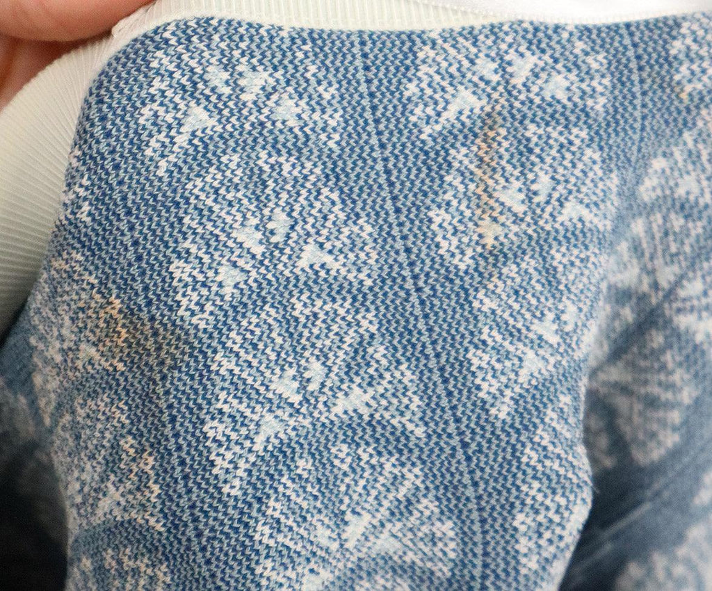 Alaia Cream & Blue Print Skirt 6