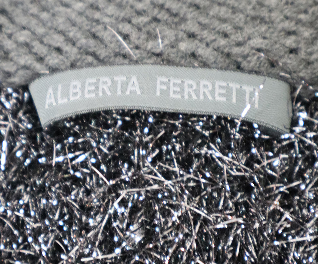 Alberta Ferretti Silver Lurex Cardigan 3