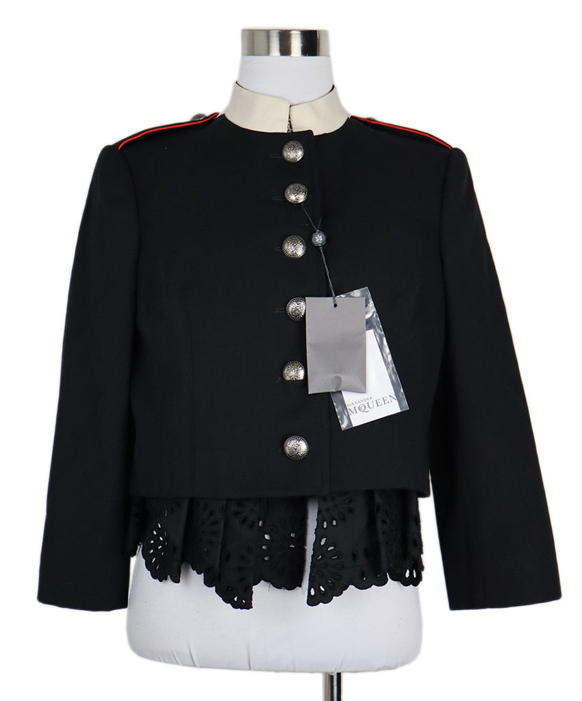 Alexander McQueen Black Red & White Blazer 