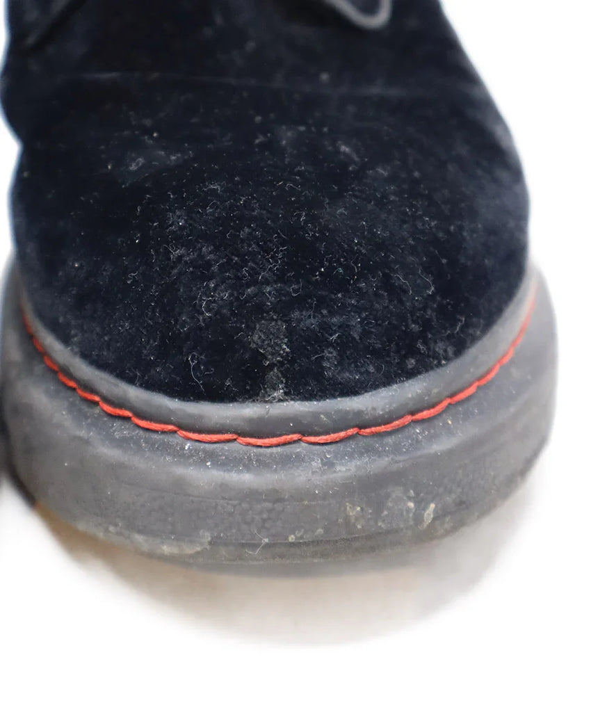 Alexander McQueen Black Velvet Lace Up Booties sz 7 - Michael's Consignment NYC