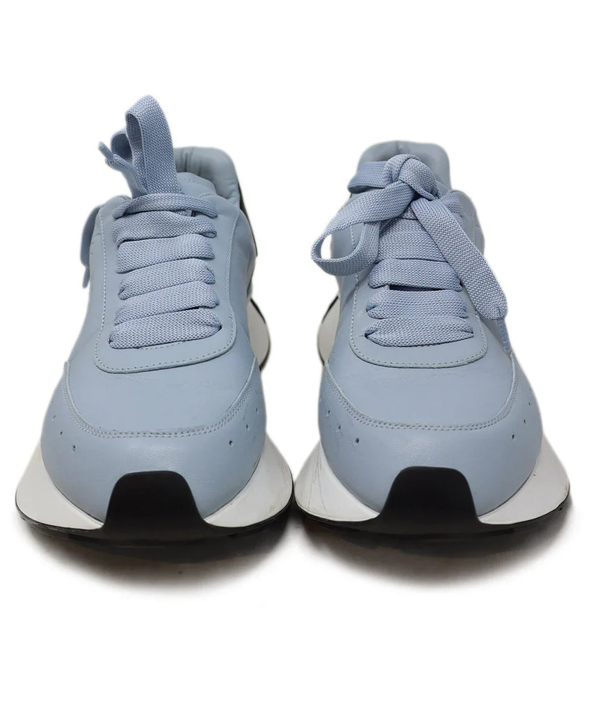 Alexander McQueen Blue & Black Leather Platform Sneakers sz 7 - Michael's Consignment NYC