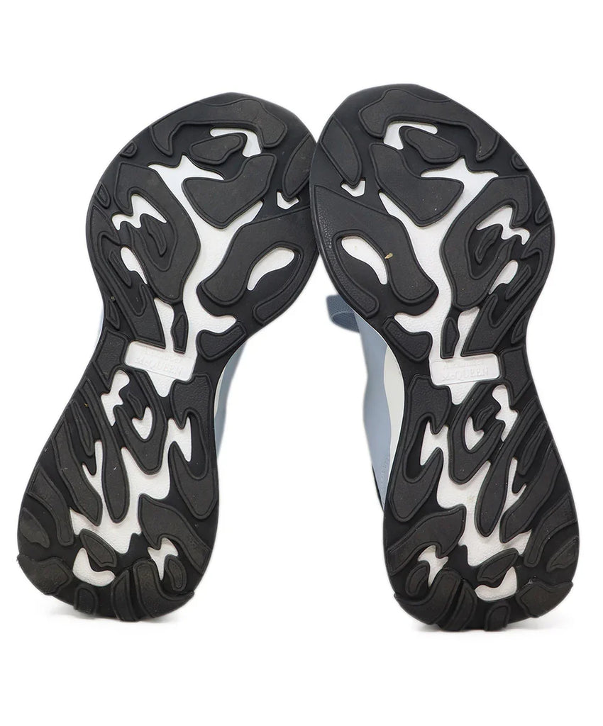 Alexander McQueen Blue & Black Leather Platform Sneakers sz 7 - Michael's Consignment NYC