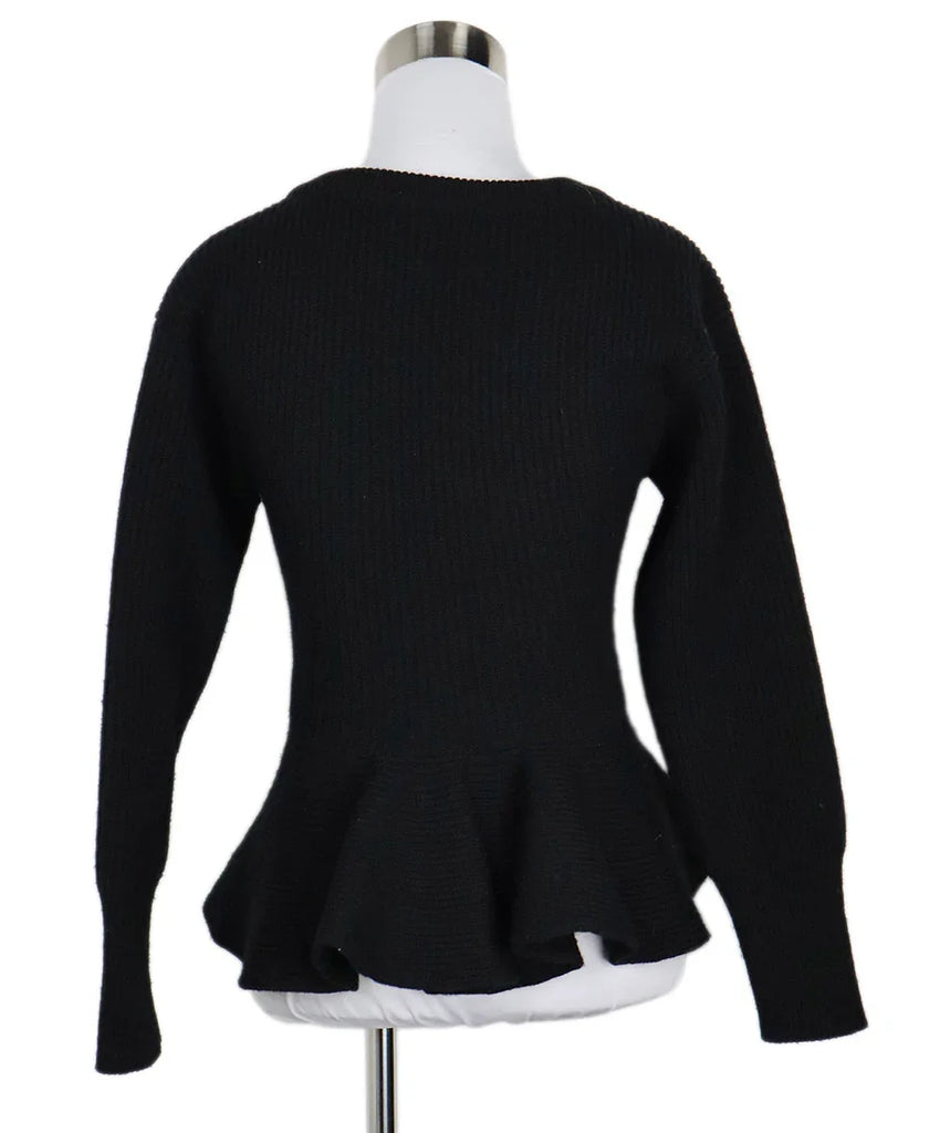 Alexander McQueen Black Wool Embellishment Sweater sz 0 - Michael's Consignment NYC