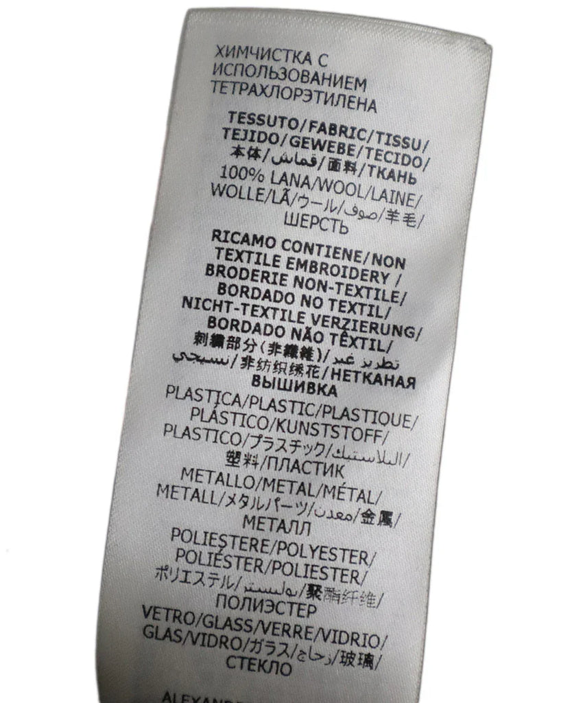 Alexander McQueen Black Wool Embellishment Sweater sz 0 - Michael's Consignment NYC