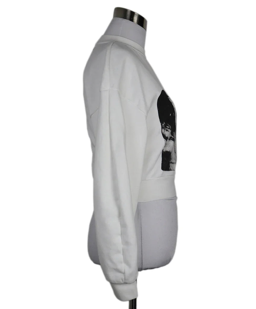 Alexander McQueen B&W Print Sweatshirt sz 0 - Michael's Consignment NYC