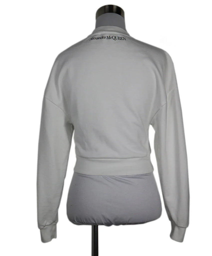 Alexander McQueen B&W Print Sweatshirt sz 0 - Michael's Consignment NYC