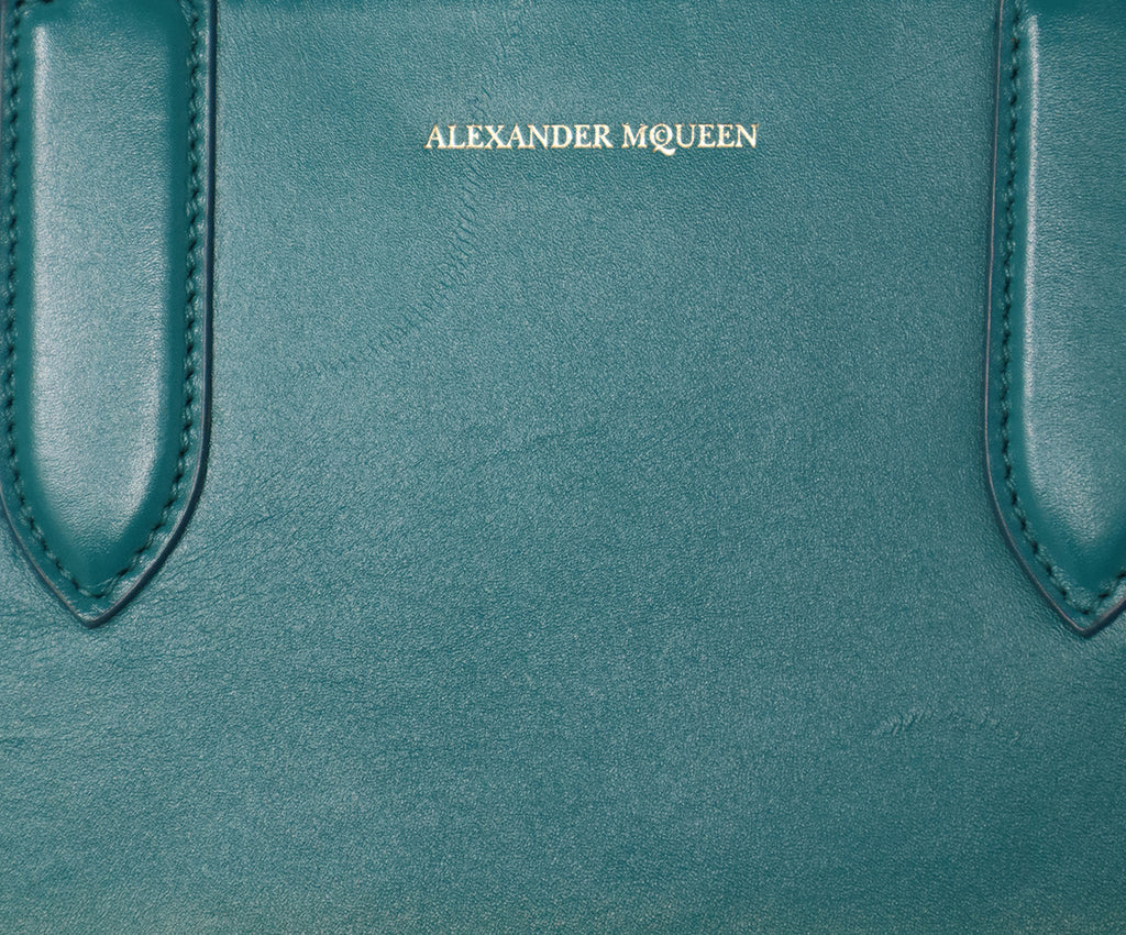 Alexander McQueen Turquoise Leather Tote 9