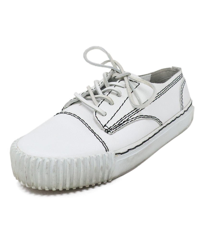 Alexander Wang White Leather Sneakers 