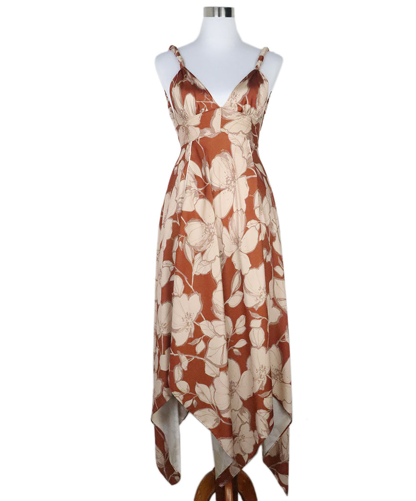 Alexis Rust & Beige Floral Dress 