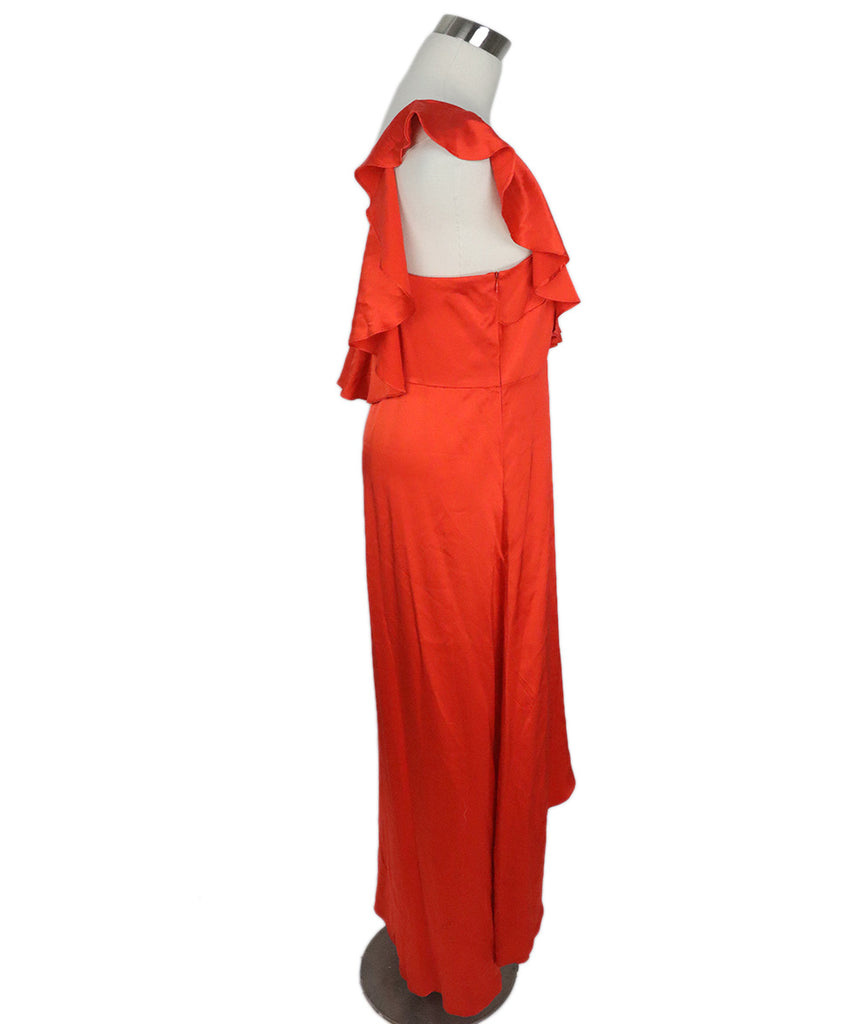Alexis Long Orange Silk Dress 1