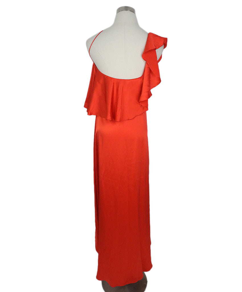 Alexis Long Orange Silk Dress 2