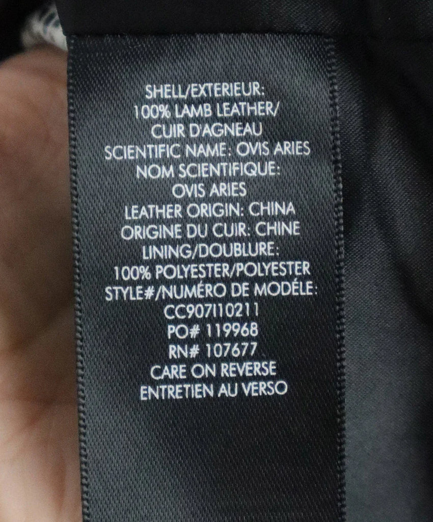 Alice + Olivia B&W Snake Print Leather Jacket sz 8 - Michael's Consignment NYC